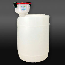 ECO Funnel EF-4-FS70-SYS ECO Funnel® EF-4-FS70-SYS 4" ECO Funnel System, 5 Gallon Natural Drum, Red Lid image.