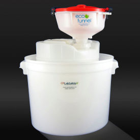 ECO Funnel EF-8-FS70C-SYS ECO Funnel® EF-8-FS70C-SYS 8" ECO Funnel System, 5 Gal Drum & Secondary Container, Red Lid image.