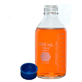 Kimble Kimax 10L Media Bottle, GL-45, Borosilicate Glass, Blue PP Cap Kimble Kimax 10L Media Bottle, GL-45, Borosilicate Glass, Blue PP Cap
