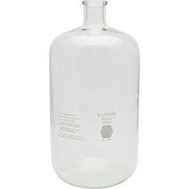 CP LAB SAFETY. 14960-9 Kimble® Kimax® Heavy Duty Serum Bottles, 9L (2 gallon) Borosilicate glass image.