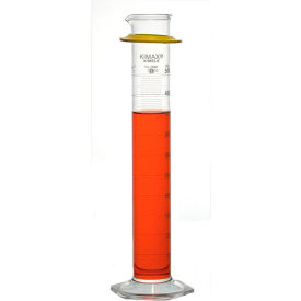CP LAB SAFETY. 20022-500 Kimble® Kimax® Class B Cylinders with Pour Spout, 500ML, Case of 4 image.