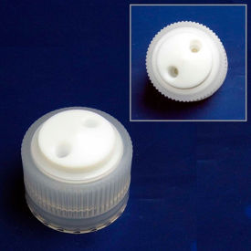 CP LAB SAFETY. WF-38-2KIT CP Lab Safety 2-Port Cap/Filling Cap with Plugs, For Nalgene Bottles with 38-430 Closure image.