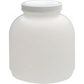 CP LAB SAFETY. W209677 Wheaton® 2000ML Wide Mouth Round Bottles, HDPE, Foam Lined Polyethylene Caps, Case of 6 image.