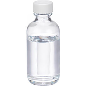 CP LAB SAFETY. W216807 Wheaton® 2 oz Glass Boston Round Bottles, PTFE Lined PP Caps, Case of 24 image.