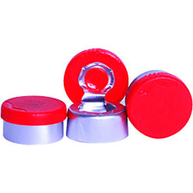 Wheaton 13mm Aluminum Seal, Flip Tear Off, Red, Case of 1000 Wheaton 13mm Aluminum Seal, Flip Tear Off, Red, Case of 1000