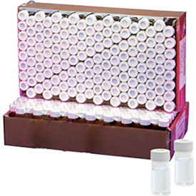 CP LAB SAFETY. W224609 Wheaton® 20ML Vials, Clear In Lab File, PTFE Lined, Case of 72 image.