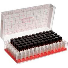 CP LAB SAFETY. W224695 Wheaton® 2ML Amber Vials File, 8-425, PTFE /Rubber Lined Caps, Case of 60 image.