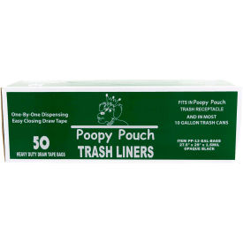 Crown Products PP-13 GAL-BAGS Poopy Pouch 13 Gallon Trash Liners, 50 Bags/Box image.
