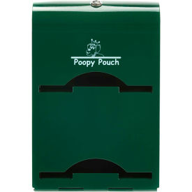 Crown Products PP-DSP-2R400 Poopy Pouch Steel Pet Waste Bag Dispenser for Tie-Handle Bags, Imperial image.