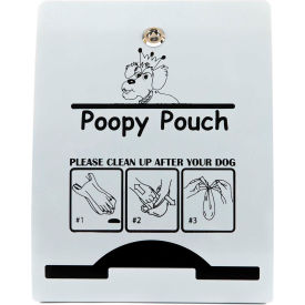 Crown Products PP-EXP-METALLIC Poopy Pouch Express Pet Waste Bag Dispenser for Rolled Bags, Metallic image.