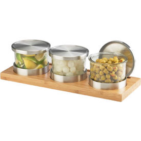 Cal-Mil 1850-4-60 Bamboo Jar Display with Solid Lid 16
