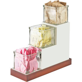 Cal-Mil 3003-55-12 Luxe Stair Step Jar Display SS Accent with Glass Jars 4-1/2 Cal-Mil 3003-55-12 Luxe Stair Step Jar Display SS Accent with Glass Jars 4-1/2