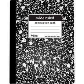 C-Line Products, Inc. 22024-CT C-Line® Composition Notebook, Wide Ruled, Black Marble, 12/Set image.