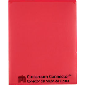 C-Line Products, Inc. 32004 C-Line® Classroom Connector School-to-Home Folders, Red, 25/Box image.