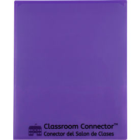 C-Line Products, Inc. 32009 C-Line® Classroom Connector School-to-Home Folders, Purple, 25/Box image.