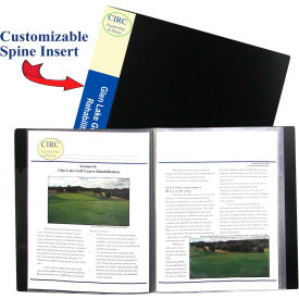 C-Line Products, Inc. 33120-DS C-Line Products 12-Pocket Bound Sheet Protector Presentation Book, Black,12 Books/Set image.