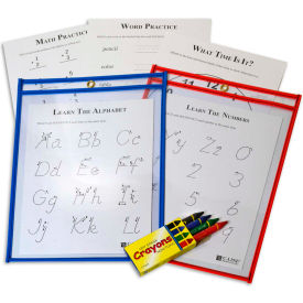 C-Line Products Dry Erase Pocket Study Aid Kit, 9 x 12 (Set of 12 Kits) C-Line Products Dry Erase Pocket Study Aid Kit, 9 x 12 (Set of 12 Kits)