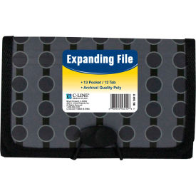 C-Line Products 13-Pocket Coupon Size Expanding File, Fashion Circle Series, 12 Files/Set C-Line Products 13-Pocket Coupon Size Expanding File, Fashion Circle Series, 12 Files/Set