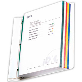 C-Line Products, Inc. 62000 C-Line Products Colored Edge Sheet Protectors, Assorted Colors, 11 x 8 1/2, 50/BX image.