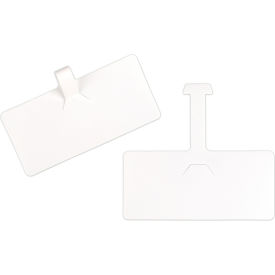 C-Line Products, Inc. 87411-BX C-Line® Wire Rack Shelf Tag, Side Load, 3-1/2" x 1-1/2", White, 10/Pack image.