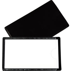 C-Line Products, Inc. 87700-BX C-Line® Slap N Go Magnetic Holders, Side Load, 4-1/4" x 2-1/2", Black, 10/Pack image.