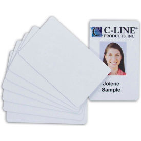 C-Line Products, Inc. 89007 C-Line Products Graphics Quality Video Grade PVC Card, White, 100/PK image.