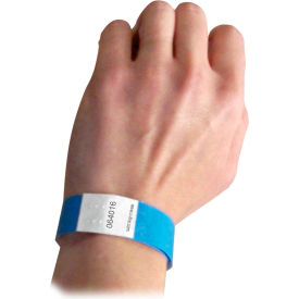 C-Line Products, Inc. 89105 C-Line Products DuPont Tyvek Security Wristbands, Blue, 100/PK image.