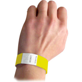 C-Line Products, Inc. 89106 C-Line Products DuPont Tyvek Security Wristbands, Yellow, 100/PK image.