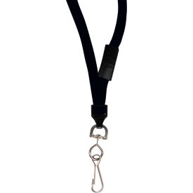 C-Line Products, Inc. 89511 C-Line Products Breakaway Lanyards, Swivel Hook, Black, 12/BX image.