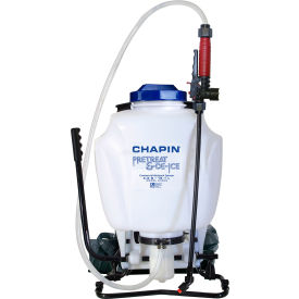 Chapin International Inc. 61808 Chapin Liquid Ice Melt with 4 Gallon Pretreat & De-ice Backpack Sprayer image.