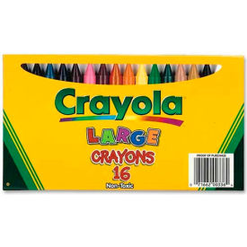 Crayola® Large Crayons Nontoxic Assorted 16/Box