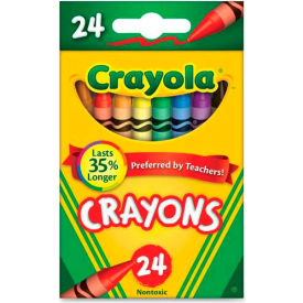 Crayola 523024 Crayola® Classic Crayons, Nontoxic, Assorted, 24/Box image.