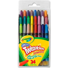 Crayola® Mini Twistable Crayons Nontoxic Assorted 24/Pack