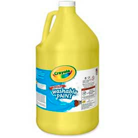 Crayola 542128034 Crayola® Washable Paint, Nontoxic, 1 Gallon, Yellow image.