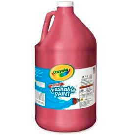 Crayola Washable Paint, Nontoxic, 1 Gallon, Red