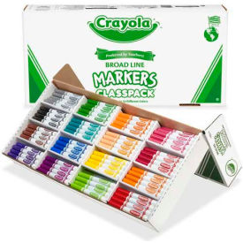 Crayola 588201 Crayola® Markers Classpack, Broad Line, 16 Assorted Colors, 256/Box image.