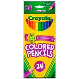 Crayola 684024 Crayola® Colored Pencils, Sharpened, Assorted, 24/Set image.