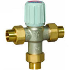 Honeywell AM-1 Series 1/2" Union Sweat Lead Free Mixing Valve 70° F-145F° 