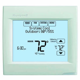 VisionPRO® 8000 Thermostat W/Redlink™ 3H/2C HP or 2H/2C CON. With IAQ Contacts White