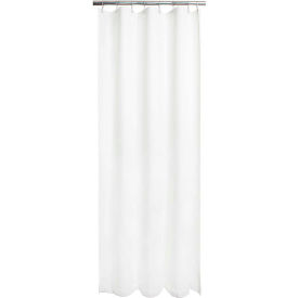 Component Sourcing International CUR66x72NH CSI Bathware 66" x 72" Assure™ Heavy-Duty Commercial Shower Curtain, White - CUR66x72NH image.