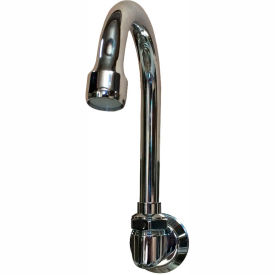 Sani-Lav 2002-0.5 SANI-LAV 2002-0.5 Chrome-Plated Brass Wall-Mount 6" Swivel Spout With Low-Flow 0.5 GPM image.