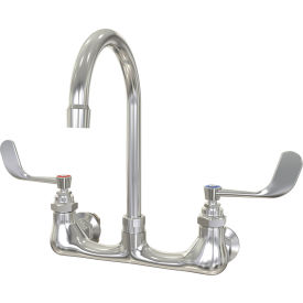 8" Center Wall Mount Faucet, 10" Swivel Spout, Flow Rate 2 GPM view 2