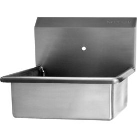 Wall Mount Sink with One 7/8" OC Holes Only, 16 Gauge, 10-1/2" Back Splash Height view 2