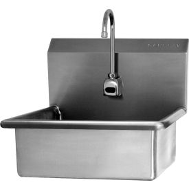 Wall Mount Sink with AC Powered Sensor, 16 Gauge view 2