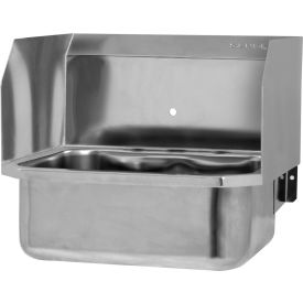 Wall Mount Sink with 7/8" Centers & Side Splash Guards, 18 Gauge view 2
