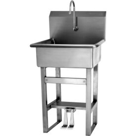Sani-Lav 524 Floor Mount Sink With Double Foot Pedal Valve