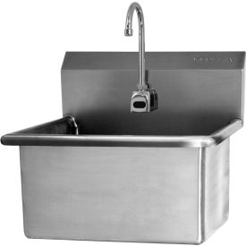 Wall Mount Sink with Battery Powered Sensor, Flow Rate 2 GPM, 14 Gauge view 2