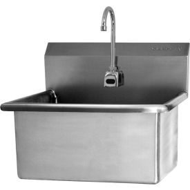 Wall Mount Sink with AC Powered Sensor, Flow Rate 0.5 GPM, 14 Gauge view 2