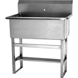 Sani-Lav 532F0 Sani-Lav® 532F0 Floor Mount Scrub Sink With One 0.875" Hole Only image.