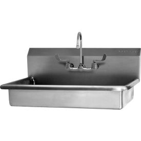 Sani-Lav 5A1F-0.5 SANI-LAV 5A1F-0.5 ADA Compliant Wall Mount Sink With Faucet, Low-Flow 0.5 GPM image.